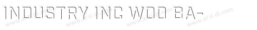 Industry Inc W00 Ba字体转换